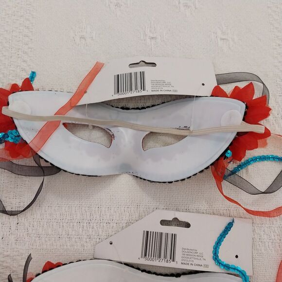 4 Masqerade Masks 3 Day Of The Dead And 1 Unicorn All New #C026 - Picture 9 of 12